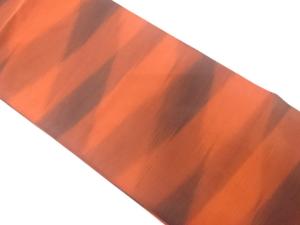 絣柄織り出し　全通袋帯